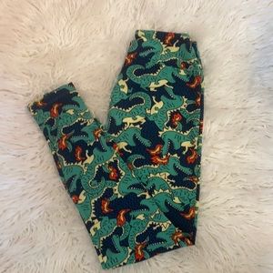 4/$30 LuLaRoe One Size Leggings. Dragon Print